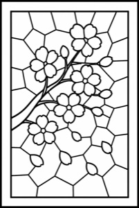 Cherry blossom pattern